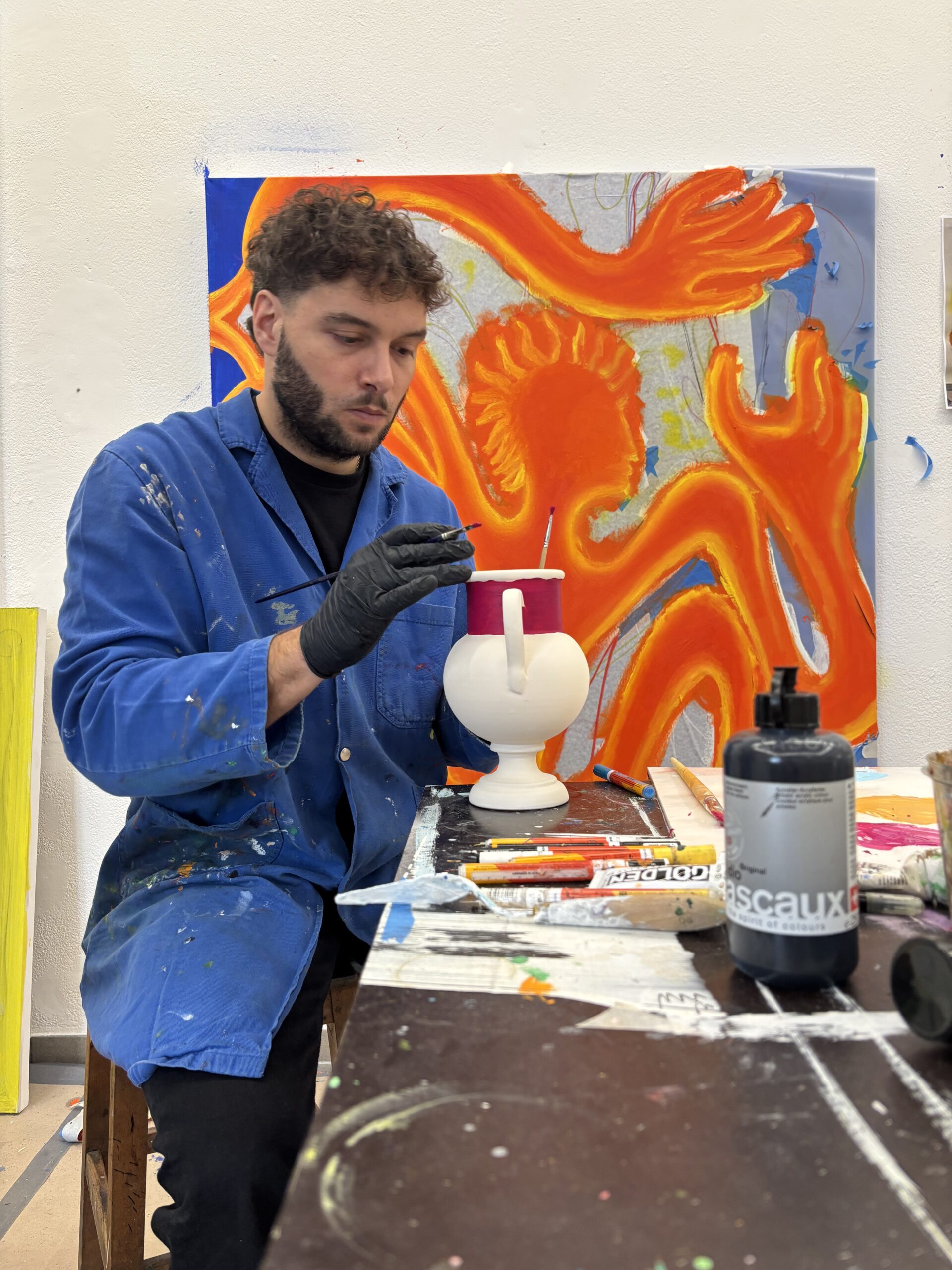 anton-hasler-gardien-de-lumiere-piccolo-behind-the-scene-ceramic-sculpture-switzerland