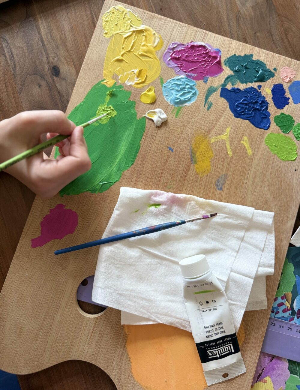 flowers-table-2-colourful-justyna-maria-porowska-behind-the-scene-painting-contemporary-art