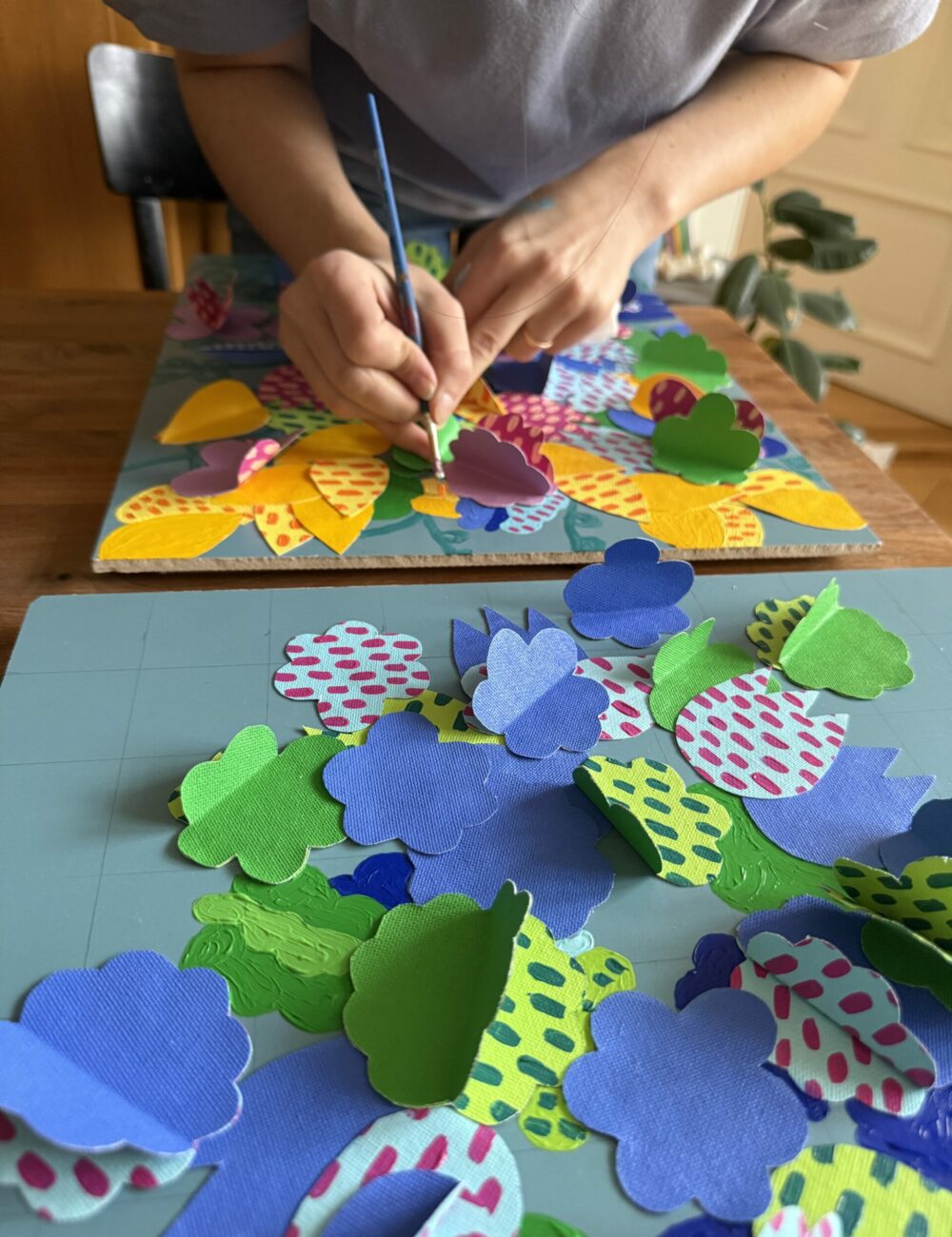 flowers-table-2-colourful-justyna-maria-porowska-behind-the-scene-painting-process