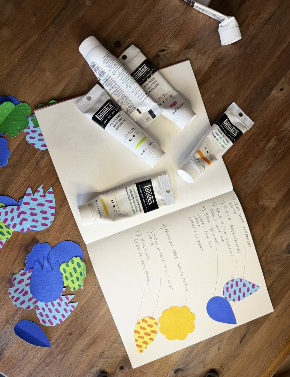 flowers-table-2-colourful-justyna-maria-porowska-painting-detail-sketches