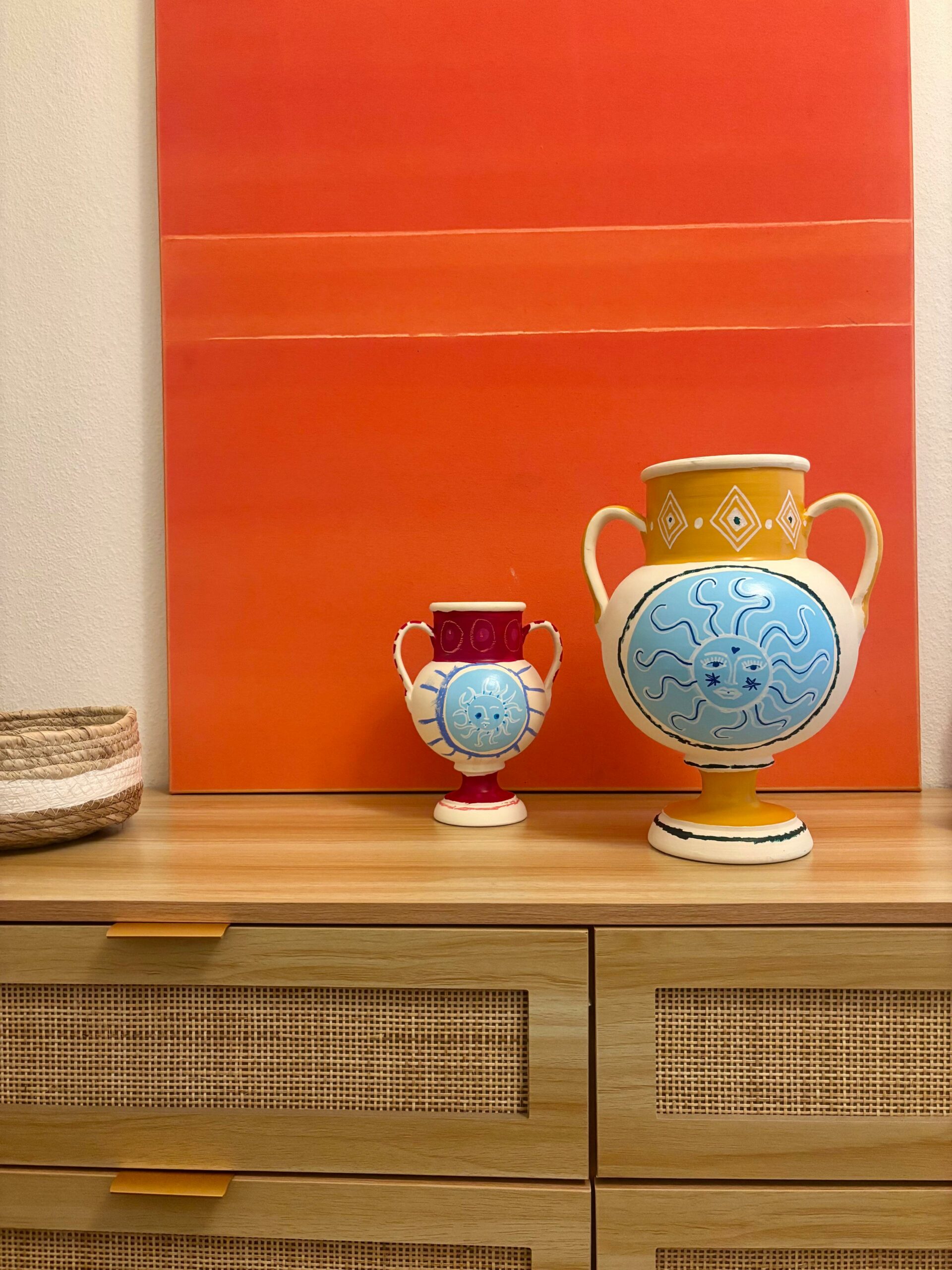 gardien-de-lumiere-anton-hasler-set-ceramic-sculptures-vases-hand-painted-artwork