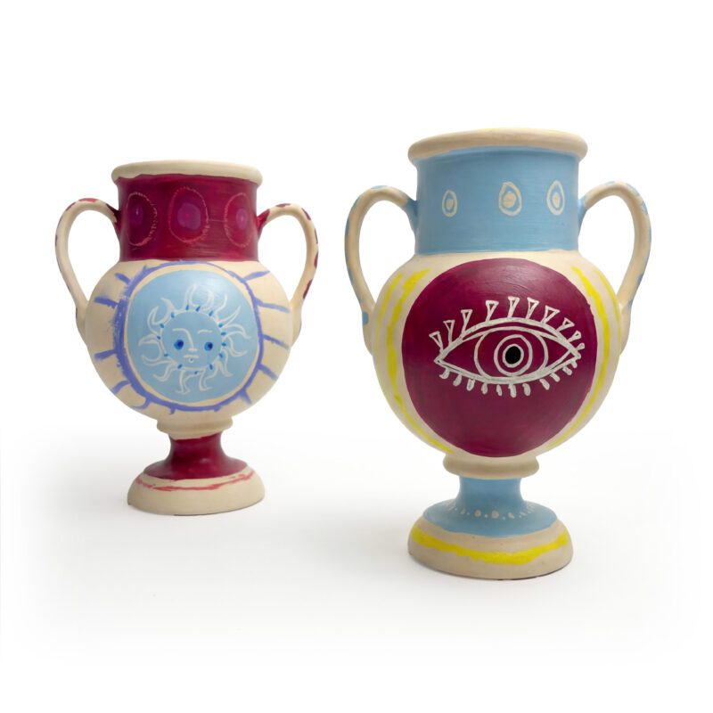 gardien-lumiere-piccolo-anton-hasler-sculpture-vase-yellow-pink-small-ceramic-artwork-artem